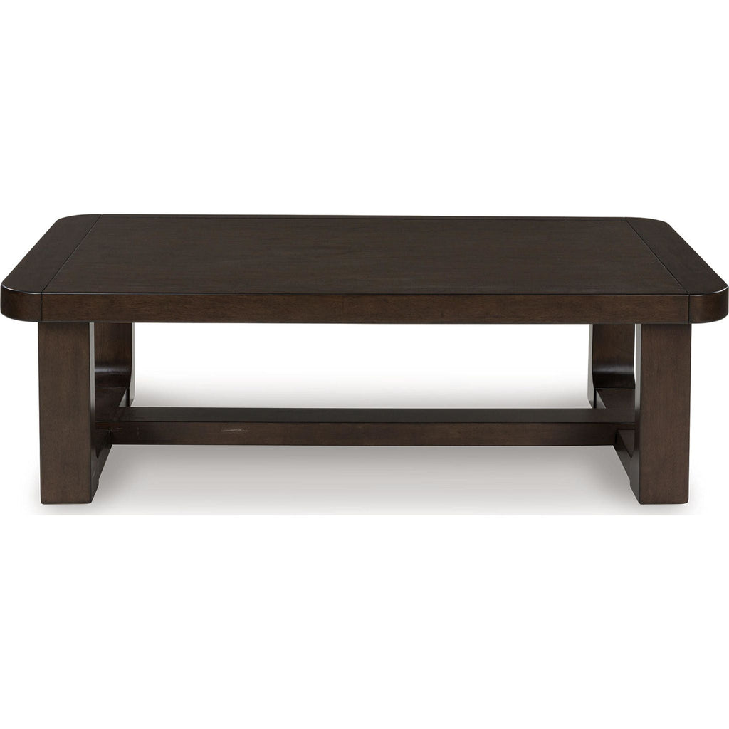 Table basse Breckington - Marron foncé