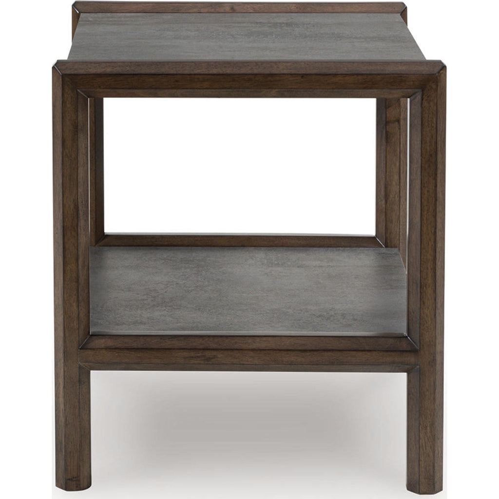 Table d'appoint Kallenny - Marron/Gris