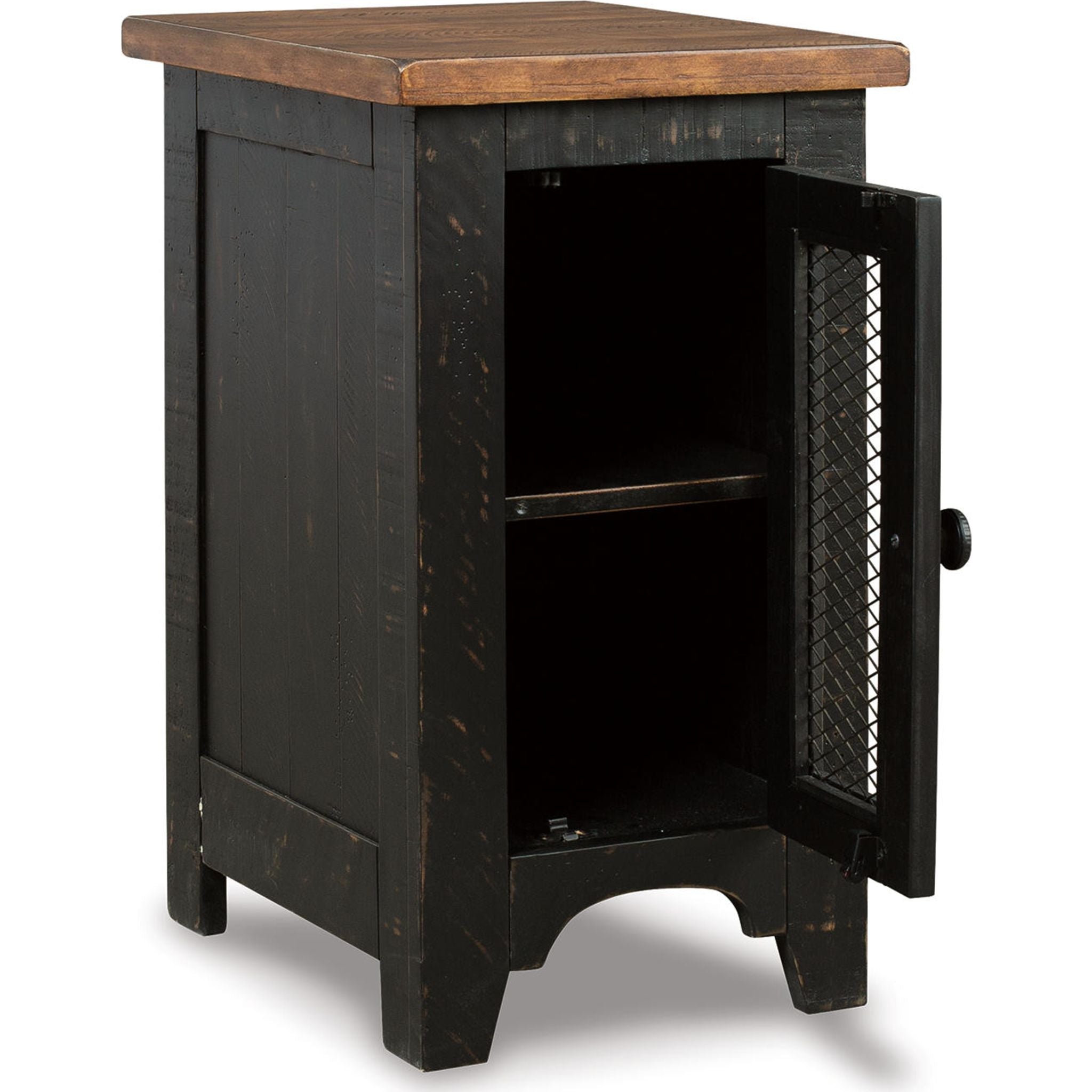 Table d'appoint Kendell Chair - Noir/Marron