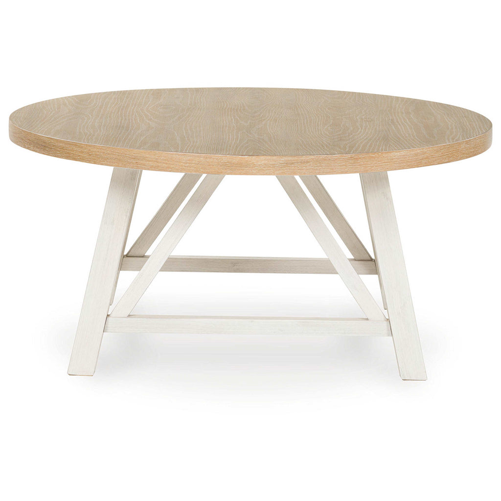 Lot de 3 tables Fawndell - Blanc antique/Brun