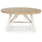 Lot de 3 tables Fawndell - Blanc antique/Brun