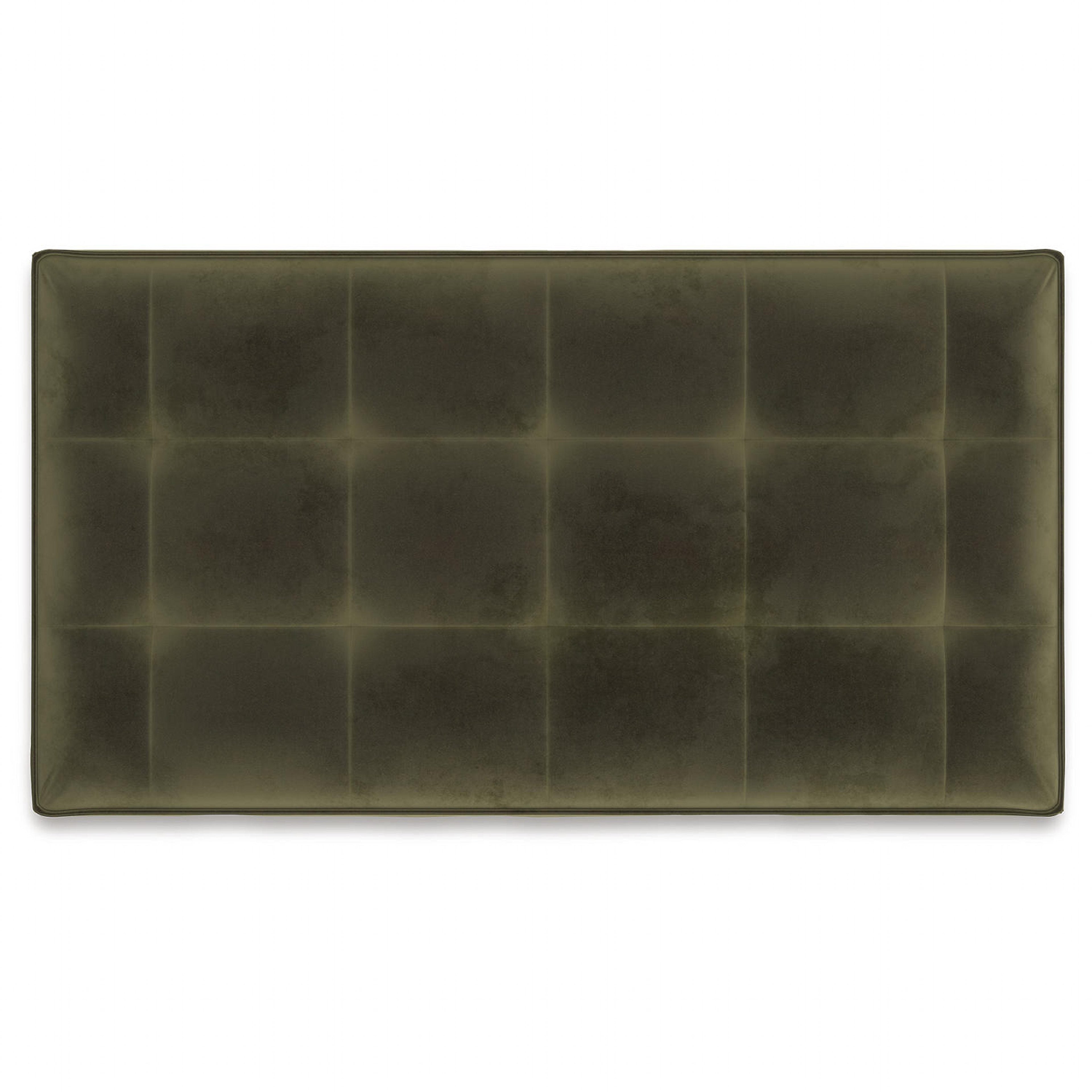 Pouf d'appoint surdimensionné Caspian-Town - Olive