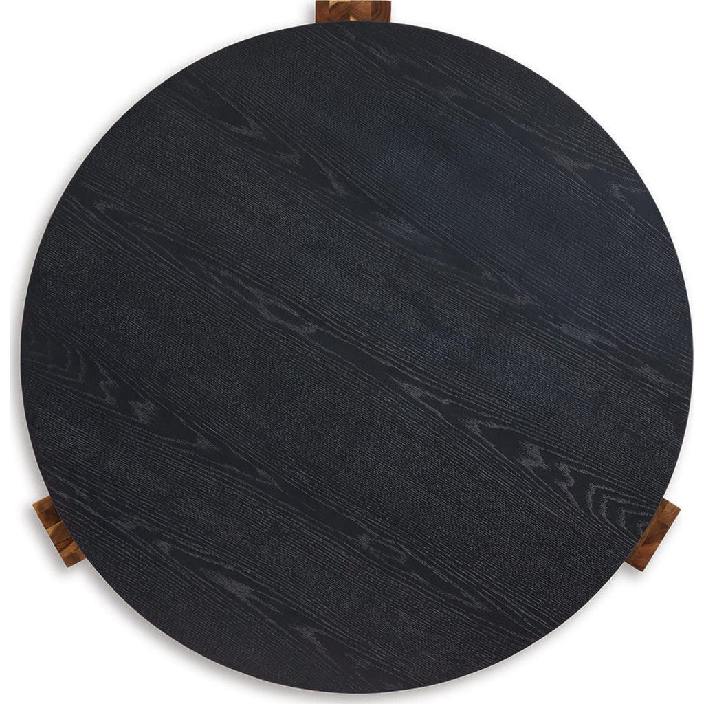 Lot de 2 tables Breenmore - Noir/Naturel