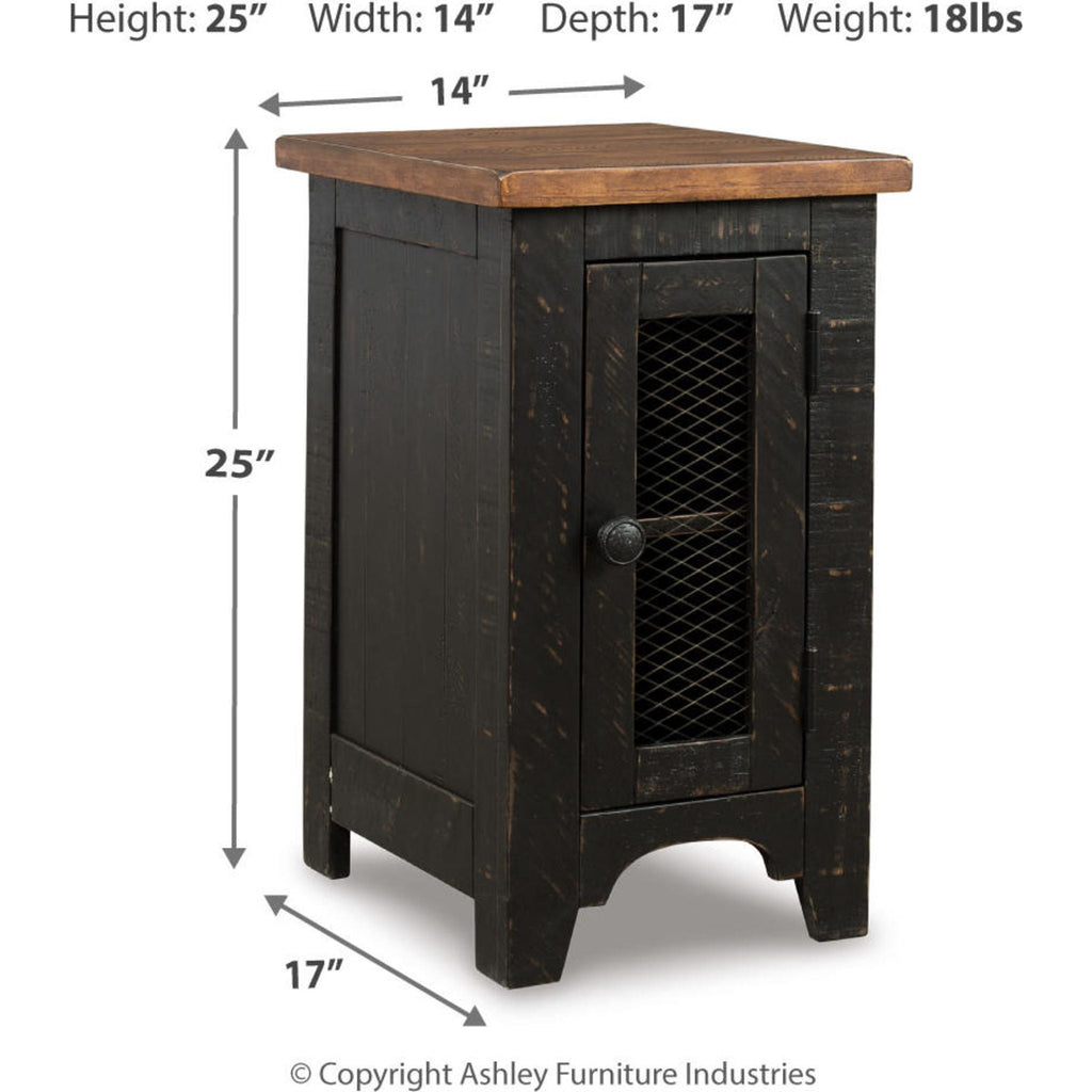 Table d'appoint Kendell Chair - Noir/Marron