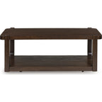 Table basse Breckington - Marron foncé