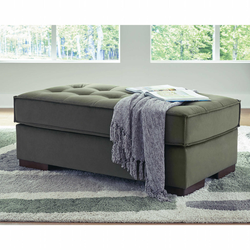 Pouf d'appoint surdimensionné Caspian-Town - Olive