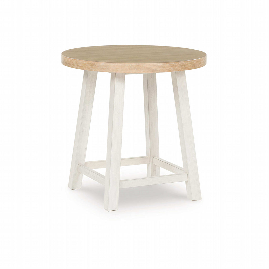 Lot de 3 tables Fawndell - Blanc antique/Brun