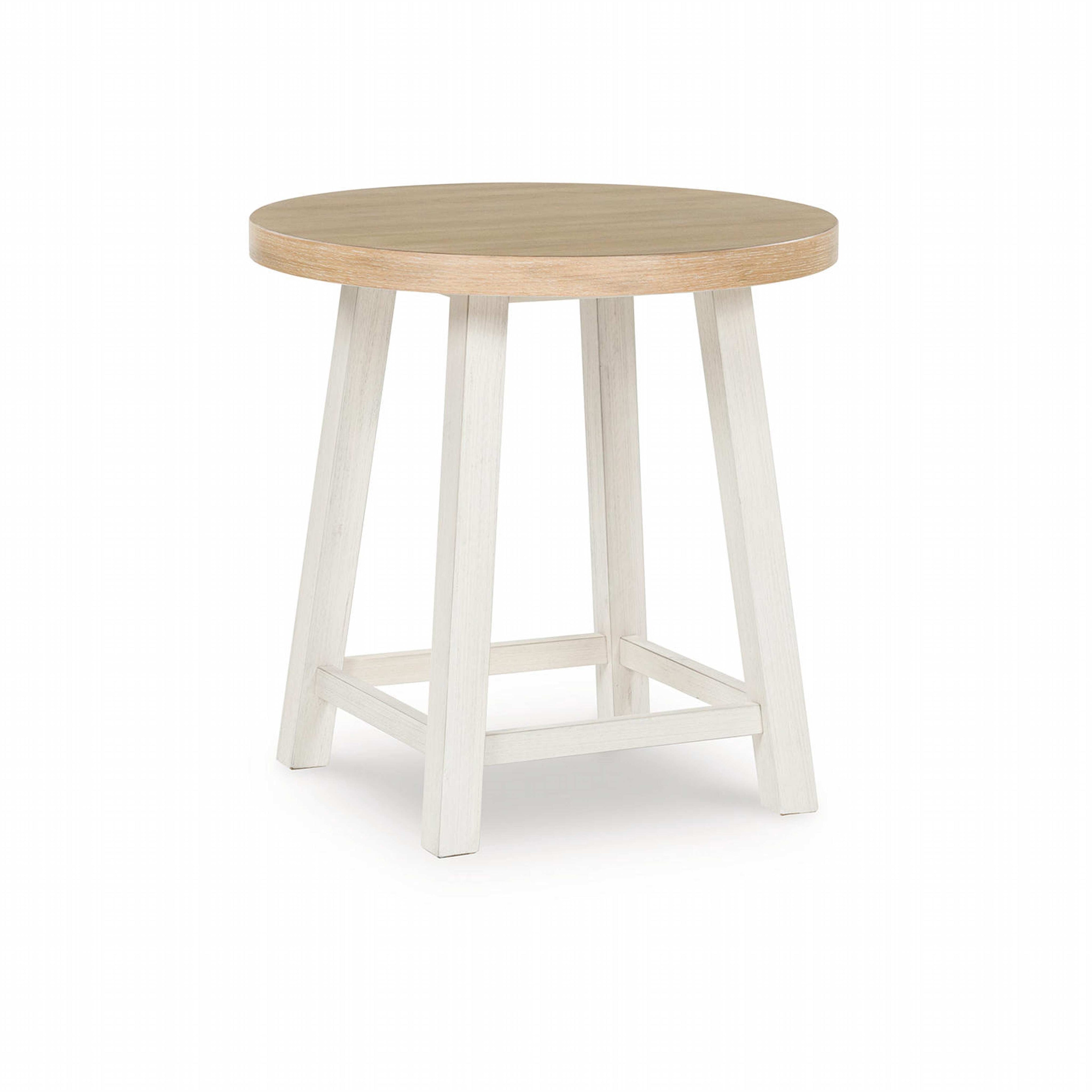 Lot de 3 tables Fawndell - Blanc antique/Brun