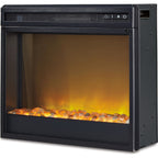 Accessoires de divertissement - Insert de cheminée avec verre concassé - Noir