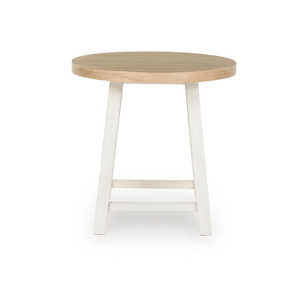 Lot de 3 tables Fawndell - Blanc antique/Brun