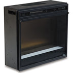 Accessoires de divertissement - Insert de cheminée avec verre concassé - Noir