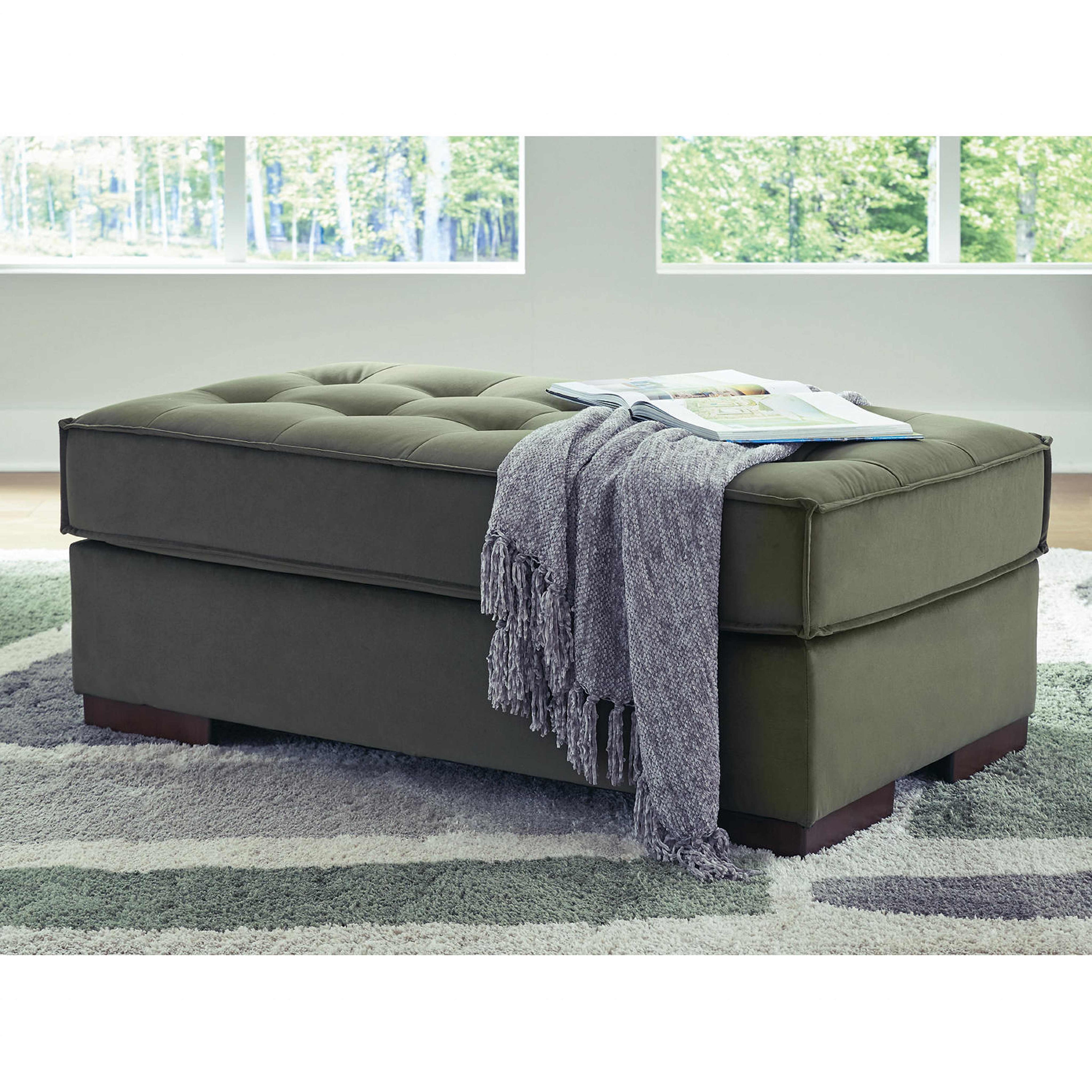 Pouf d'appoint surdimensionné Caspian-Town - Olive