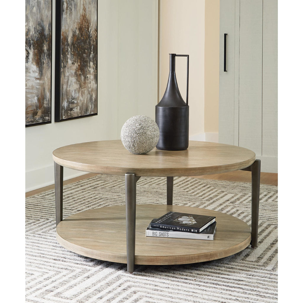 Table basse Dyonton - Brun gris clair