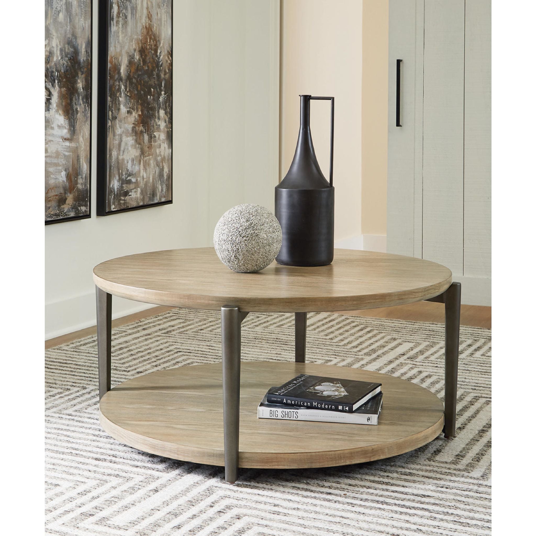 Table basse Dyonton - Brun gris clair