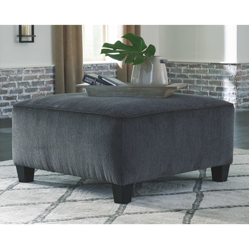 Pouf d'appoint surdimensionné Abinger - Gris fumé