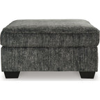 Pouf d'appoint surdimensionné Lonoke - Gris anthracite
