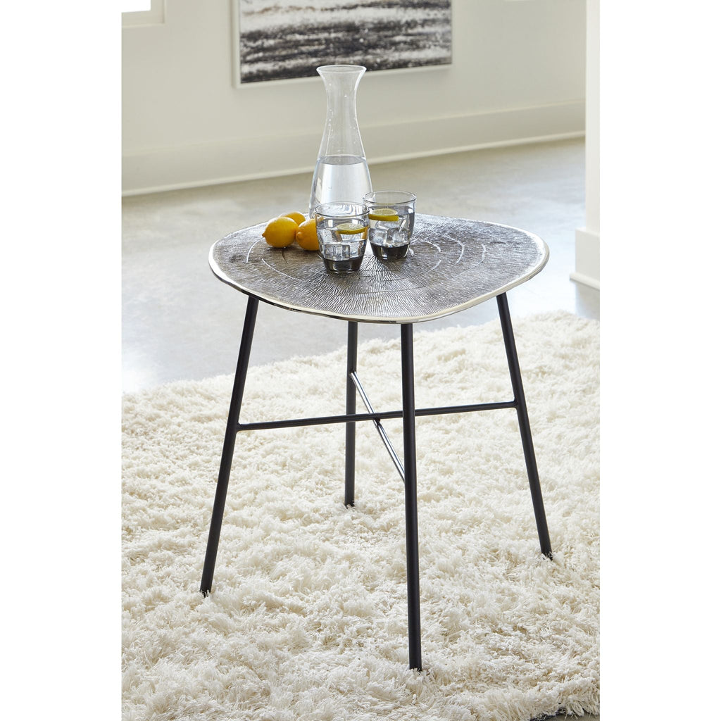 Table d'appoint Laverford - Chrome/Noir