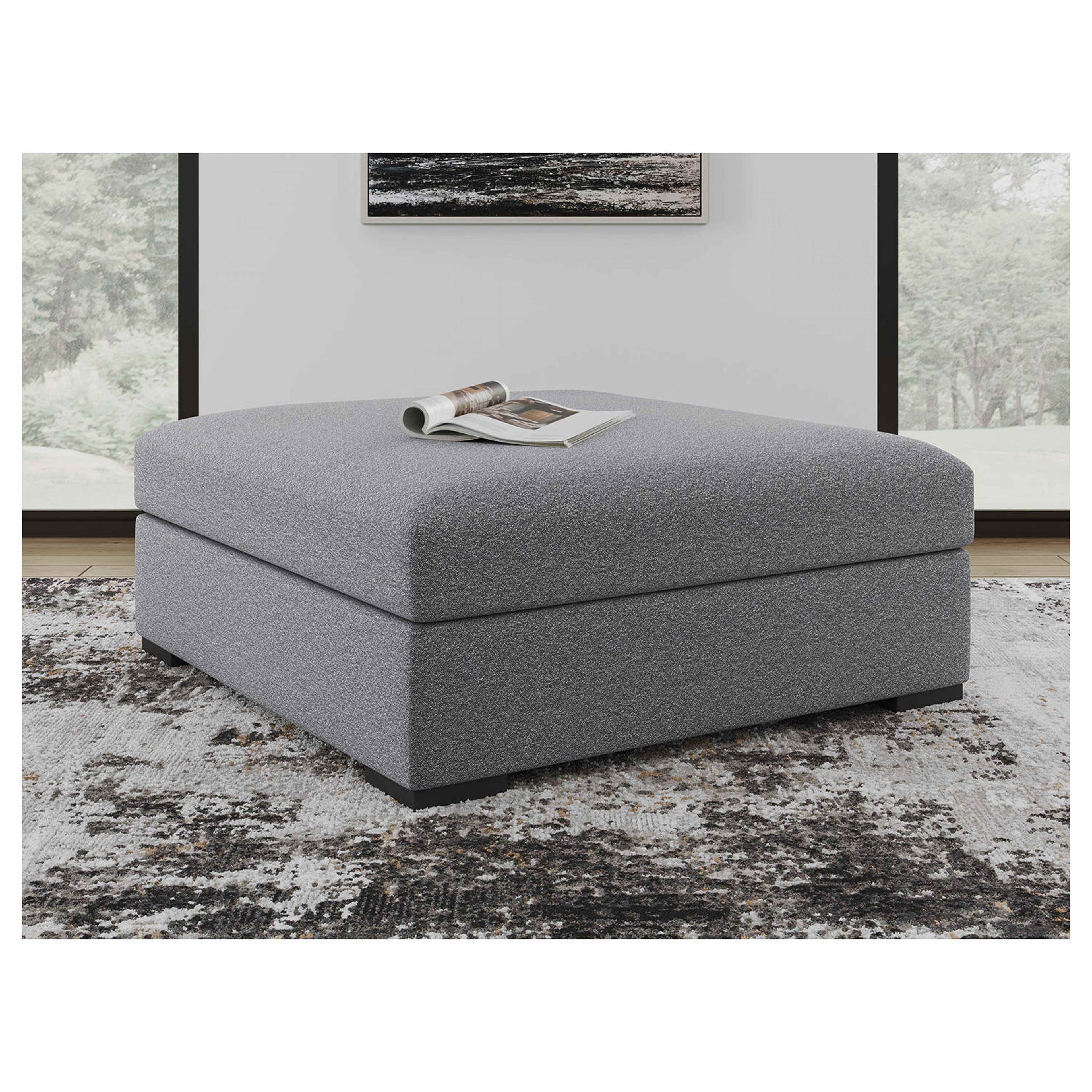 Pouf d'appoint surdimensionné Bealton - Sel et Poivre