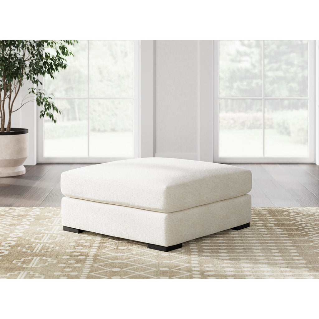 Pouf d'appoint surdimensionné Donelson Creek - Vanille