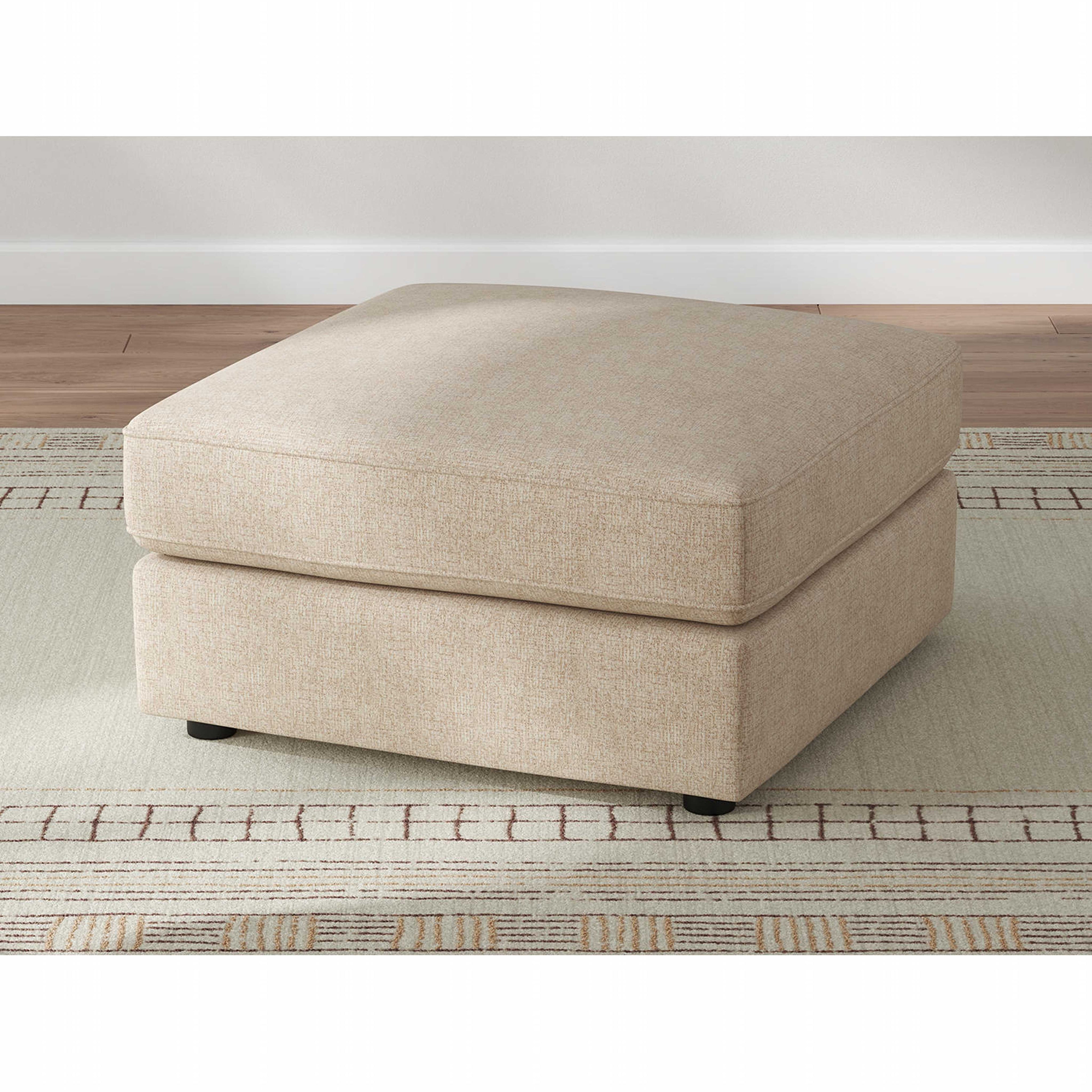 Pouf d'appoint surdimensionné Seyler - Sable