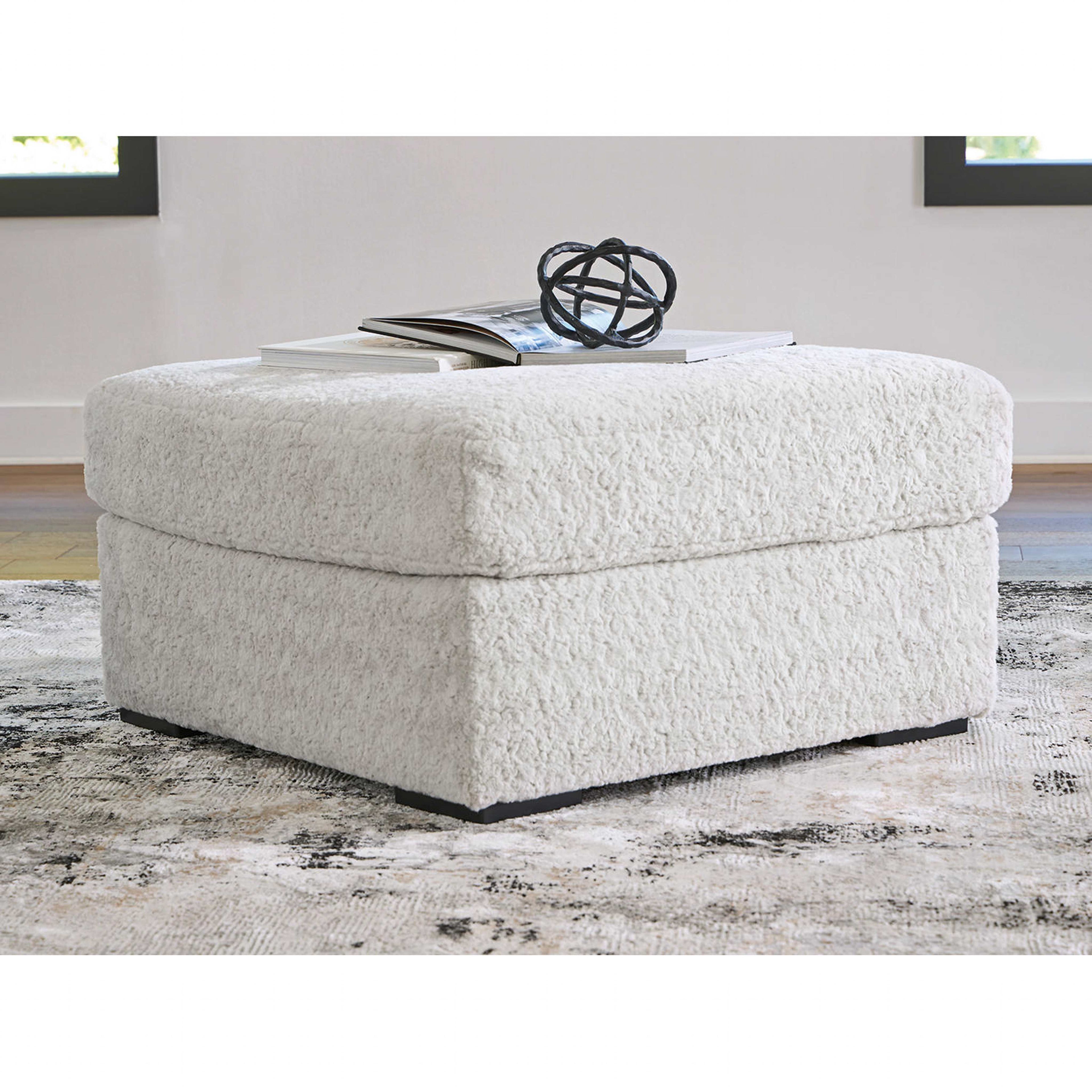 Pouf d'appoint surdimensionné Cuddle Plush - Arctique