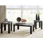 Lot de 3 tables Jazmore - Marron foncé