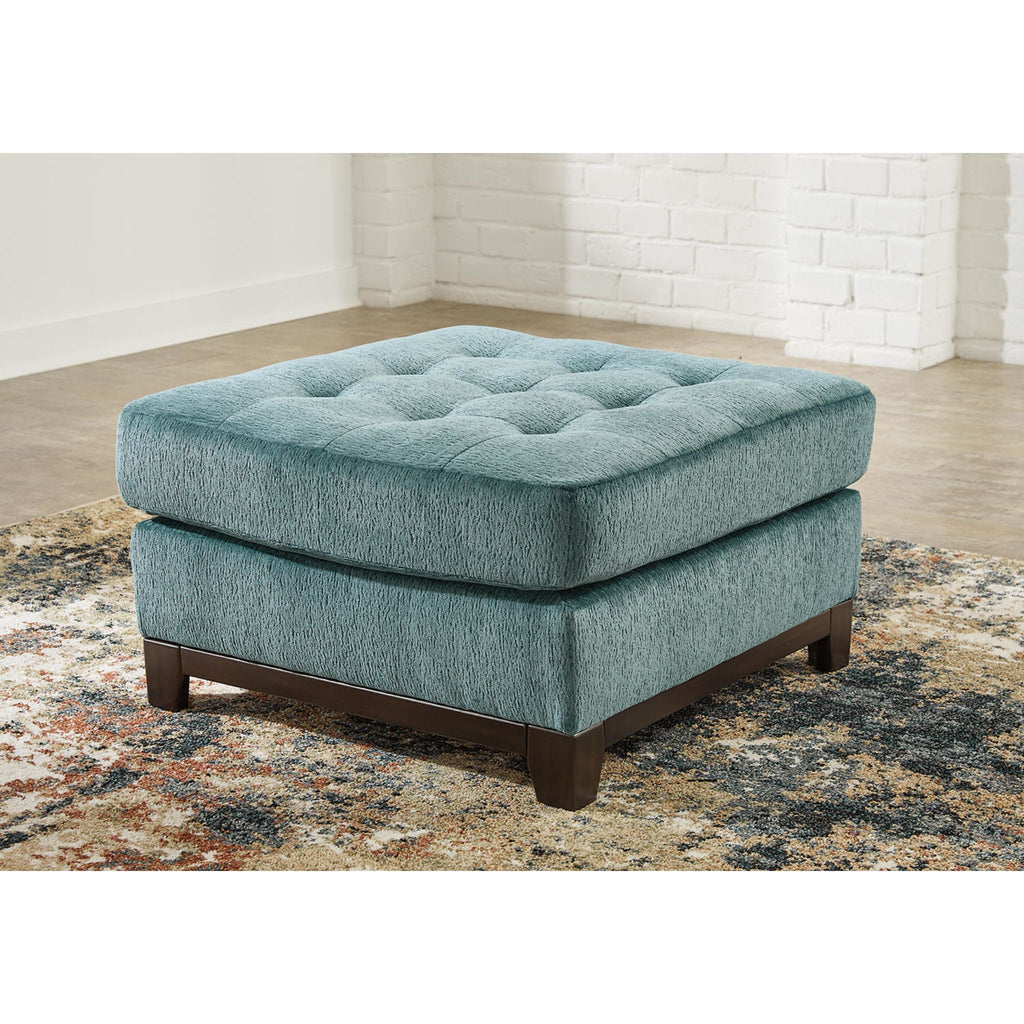 Pouf d'appoint surdimensionné Laylabrook - Bleu sarcelle