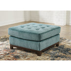 Pouf d'appoint surdimensionné Laylabrook - Bleu sarcelle