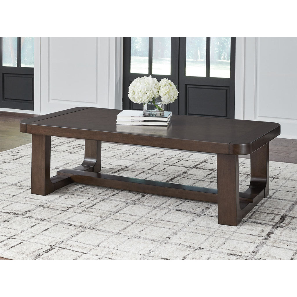 Table basse Breckington - Marron foncé