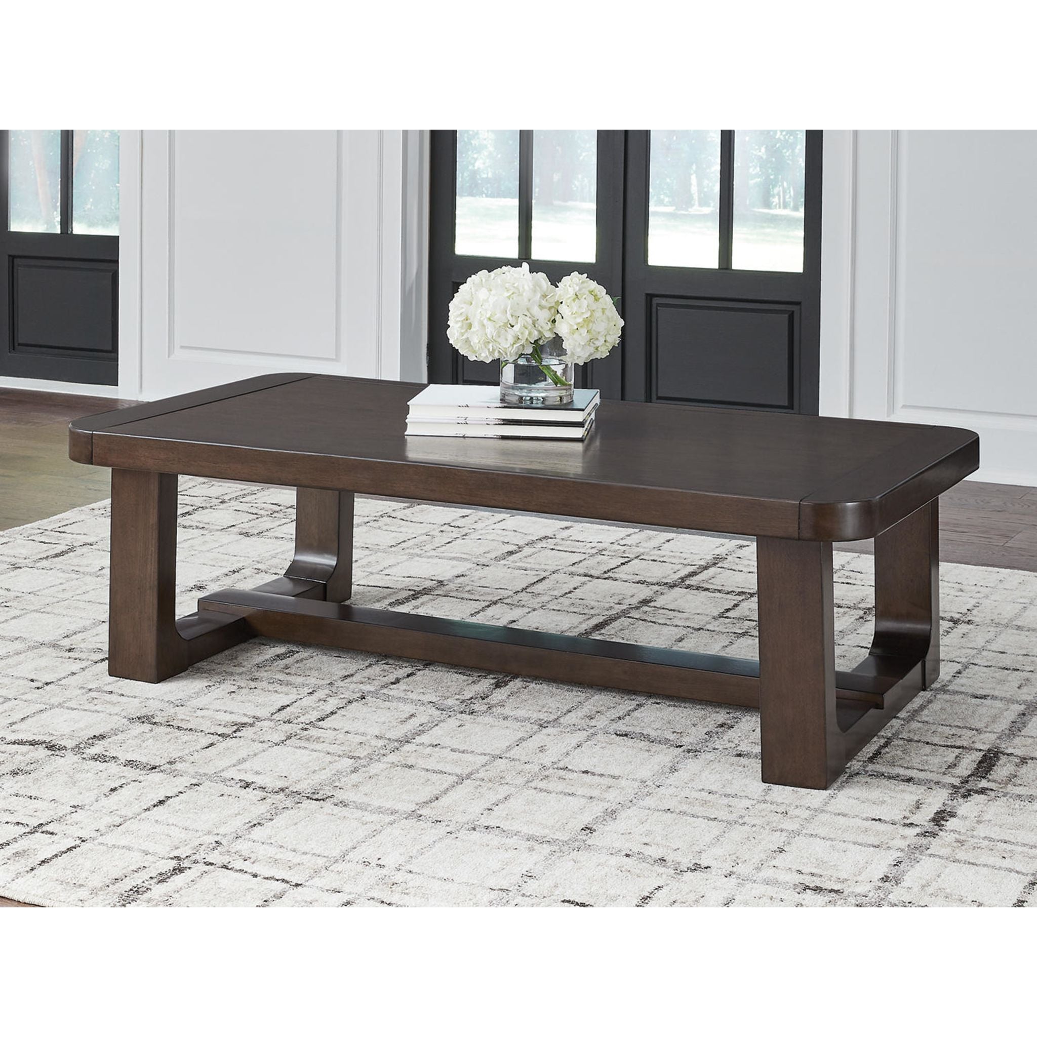 Table basse Breckington - Marron foncé