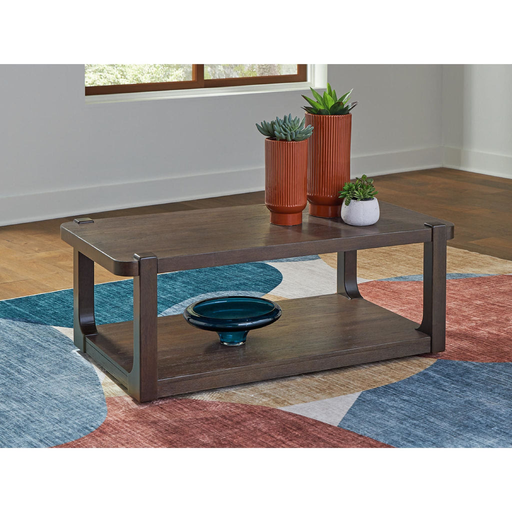 Table basse Breckington - Marron foncé