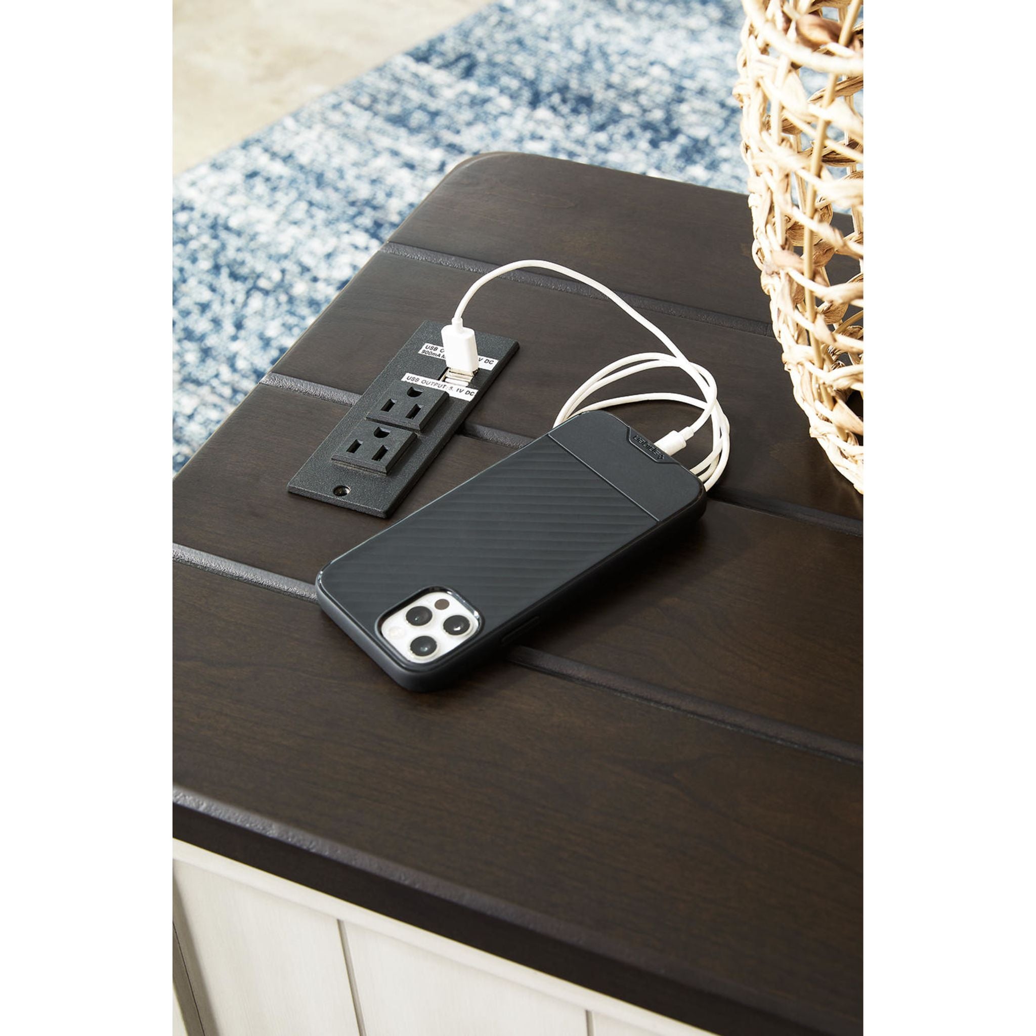 Table d'appoint Darborn Chair - Gris/Marron