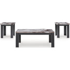 Lot de 3 tables Jazmore - Marron foncé