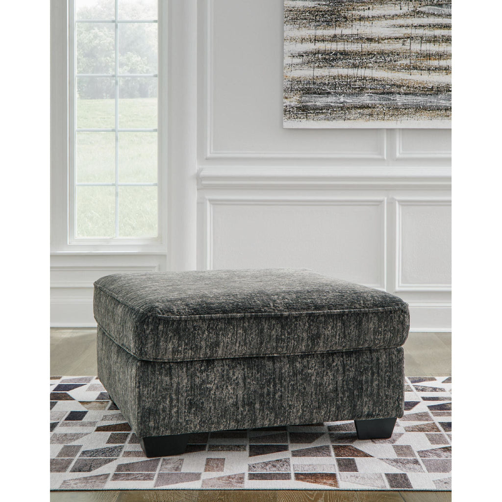 Pouf d'appoint surdimensionné Lonoke - Gris anthracite