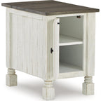 Table d'appoint Havalance - Blanc/Gris