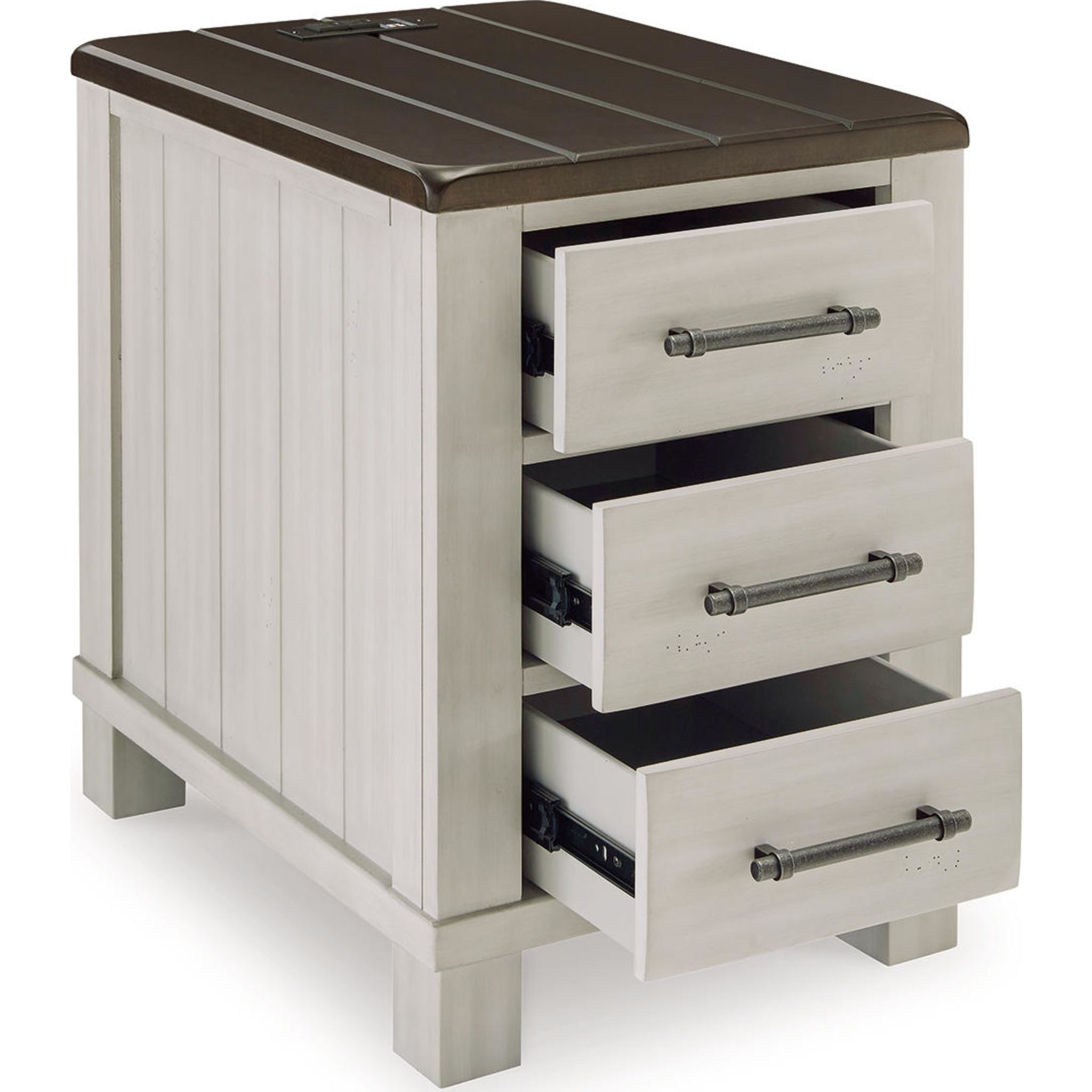 Table d'appoint Darborn Chair - Gris/Marron