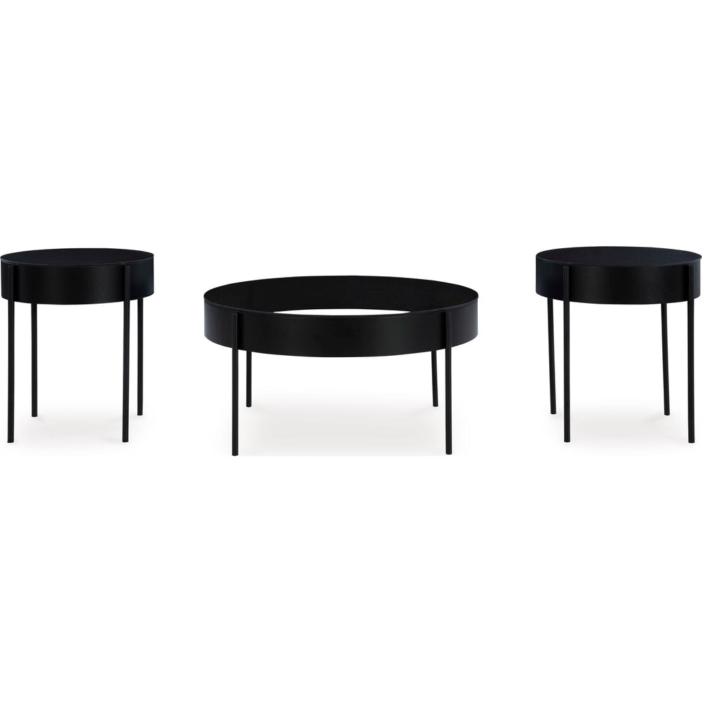 Lot de 3 tables Ardoline - Noires