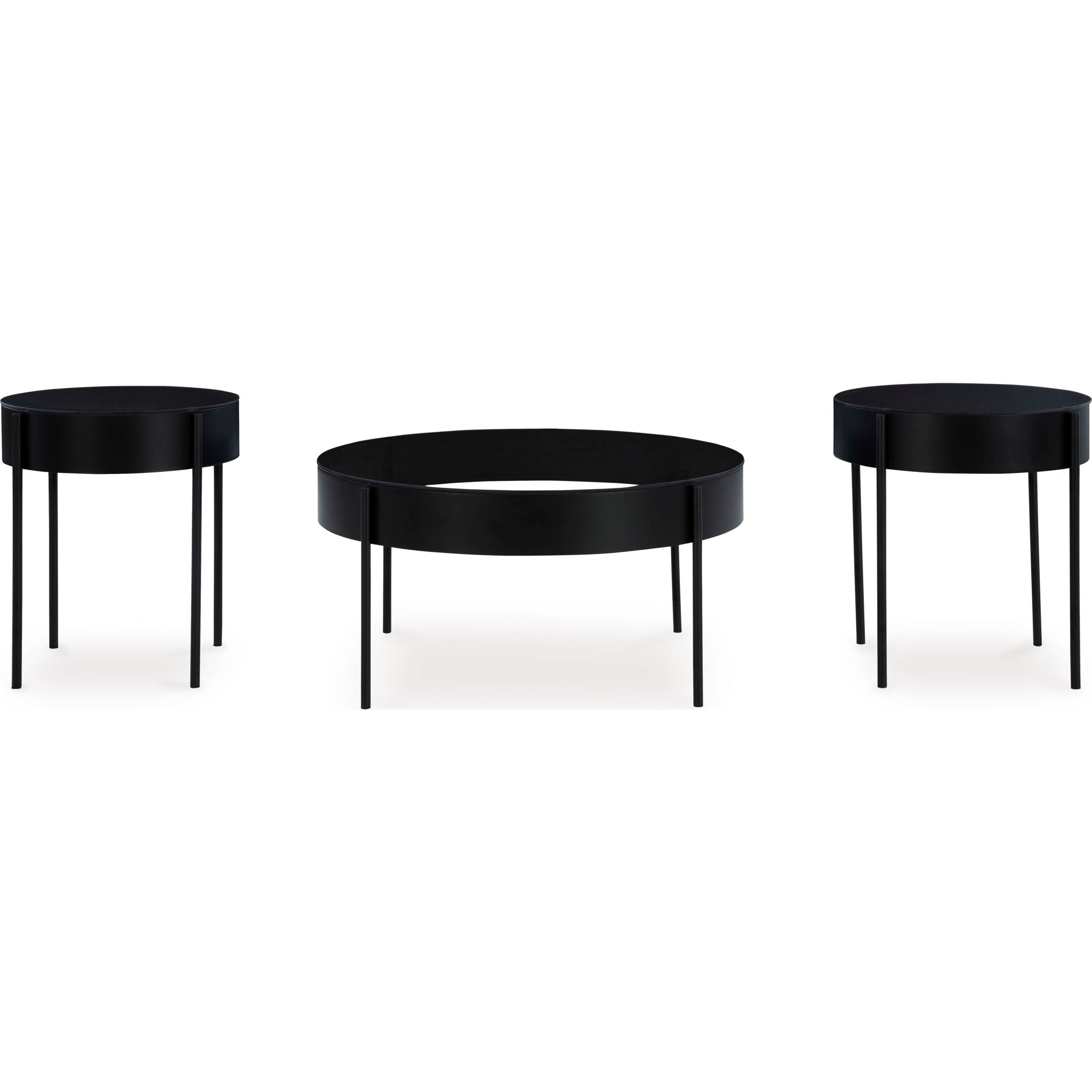 Lot de 3 tables Ardoline - Noires
