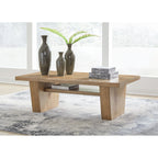 Table basse Kristiland - Marron clair