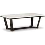 Table basse Fostead - Blanc/Espresso