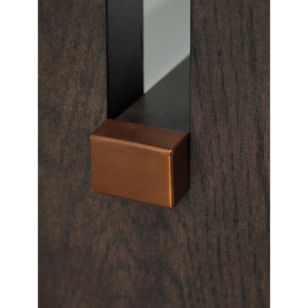 Table basse Burkhaus - Blanc/Marron foncé