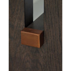 Table basse Burkhaus - Blanc/Marron foncé