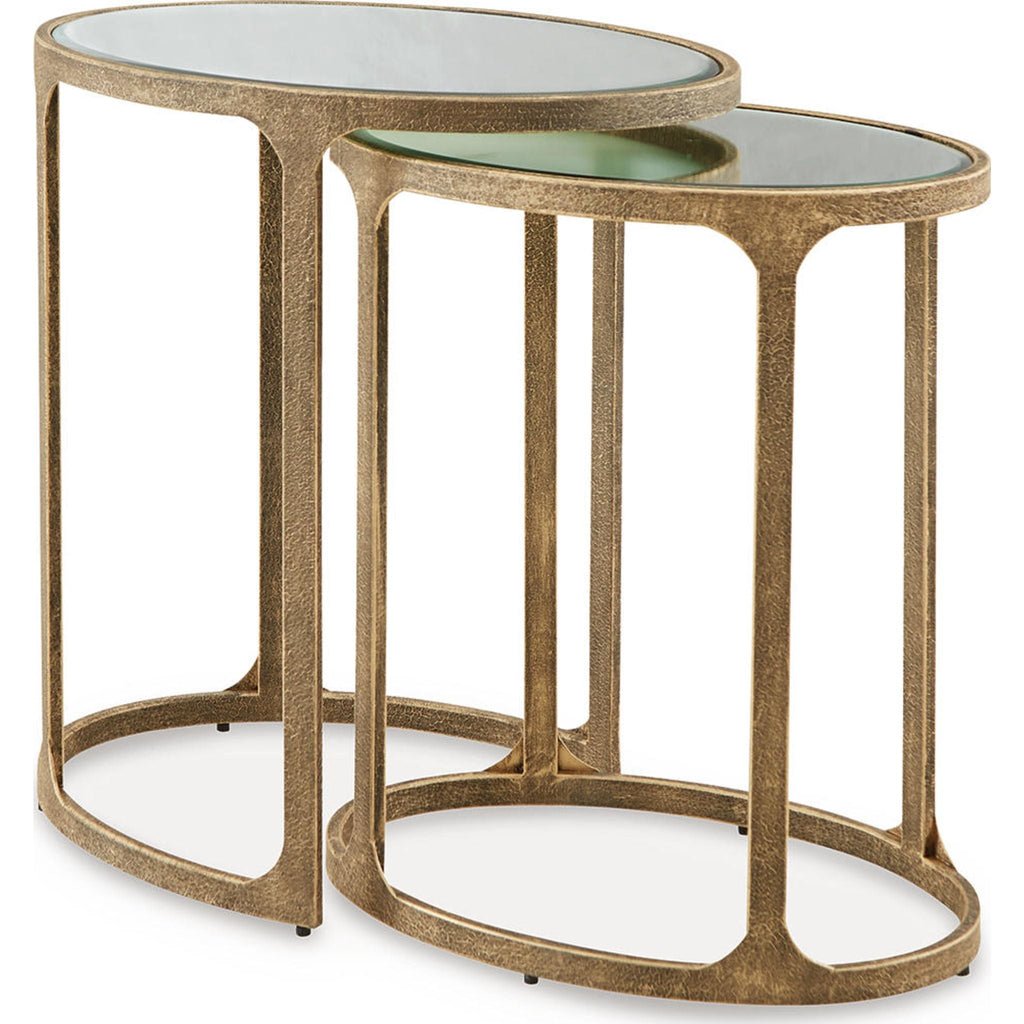 Table d'appoint Irmaleigh (lot de 2) - Noir antique