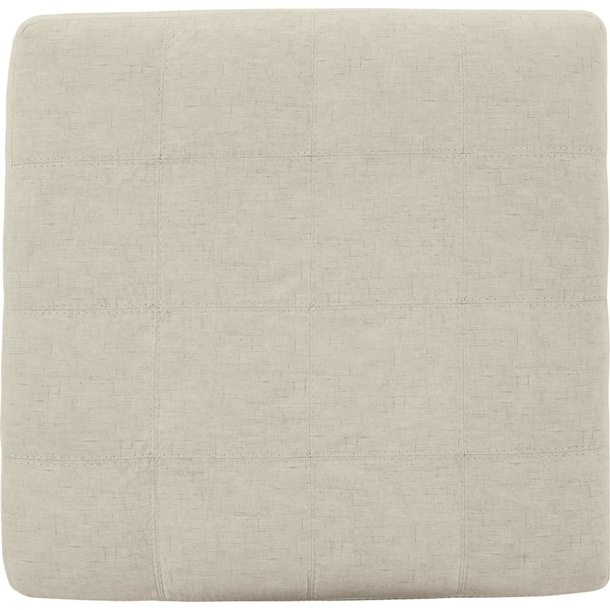 Pouf d'appoint surdimensionné Falkirk - Parchemin