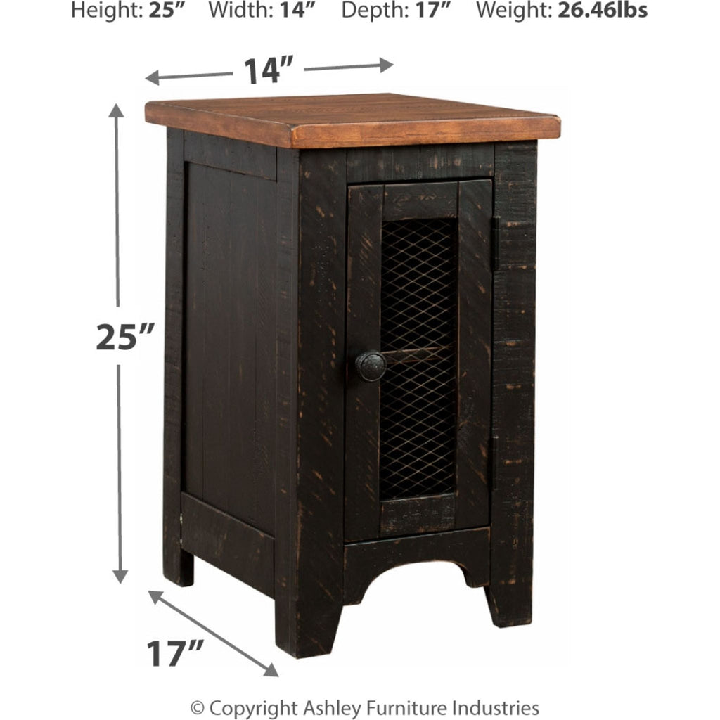 Table d'appoint Kendell Chair - Noir/Marron