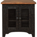 Table d'appoint Kendell - Noir/Marron