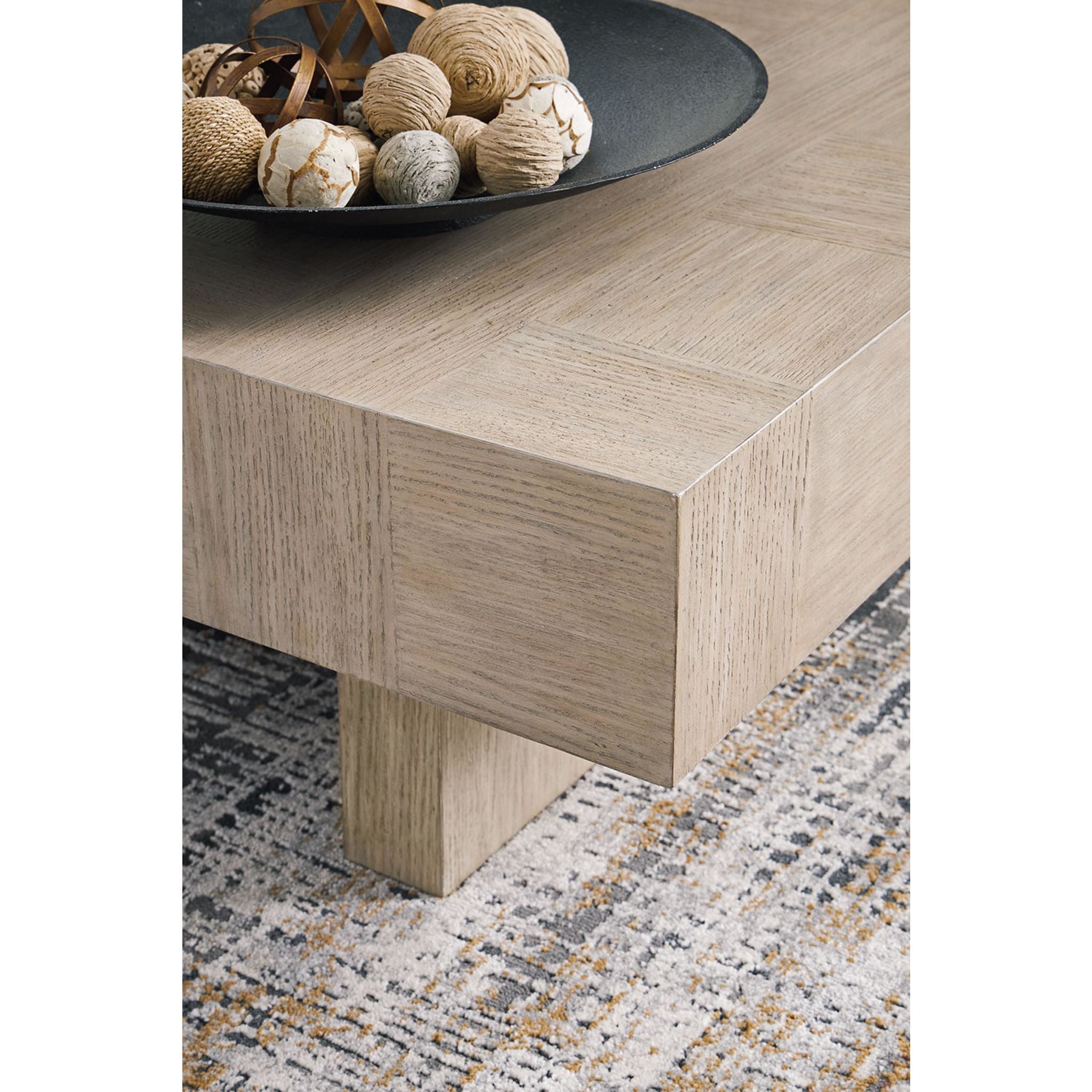 Table basse Jorlaina - Brun gris clair