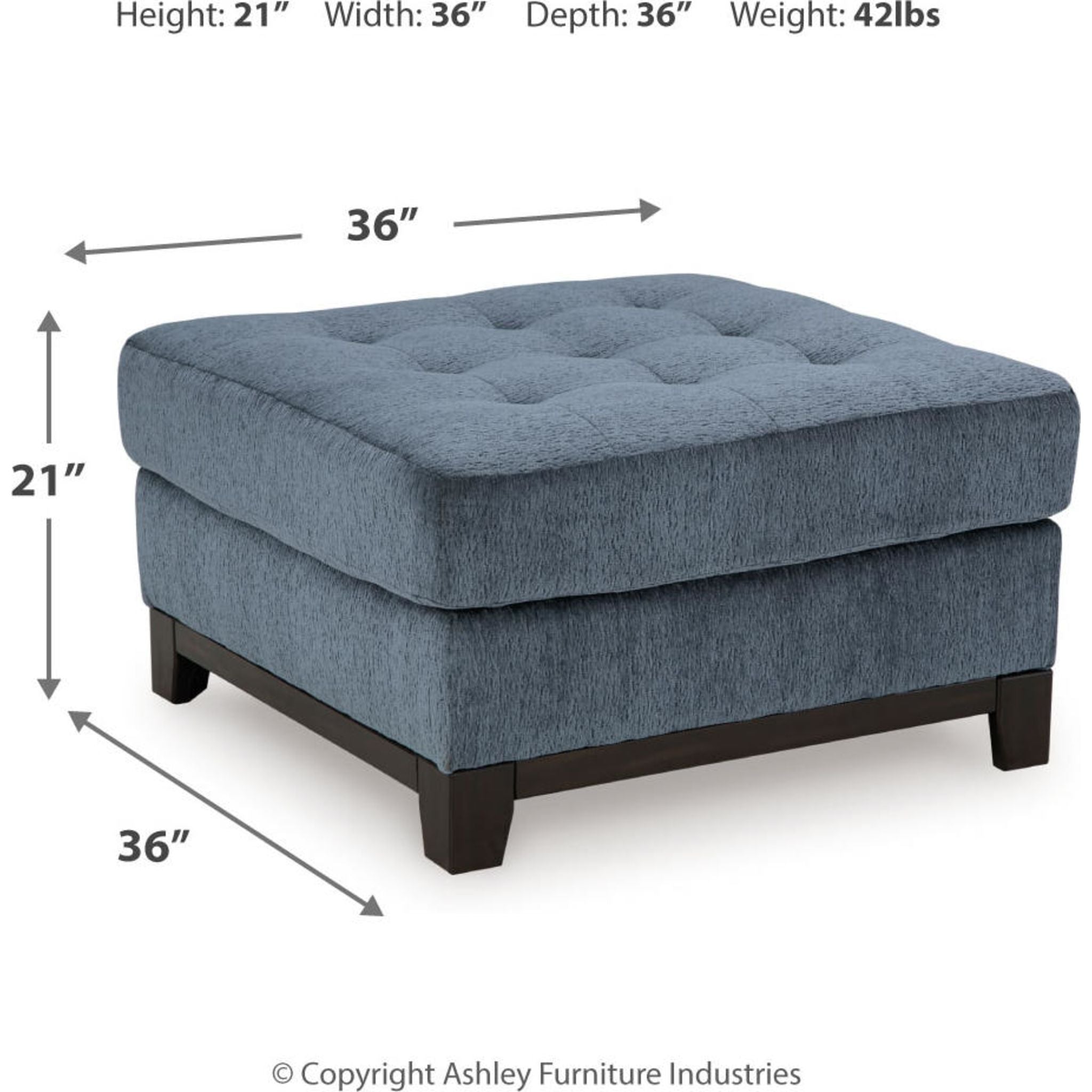 Pouf d'appoint surdimensionné Maxon Place