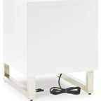 Table d'appoint Gardoni Chairside - Blanc/Noir