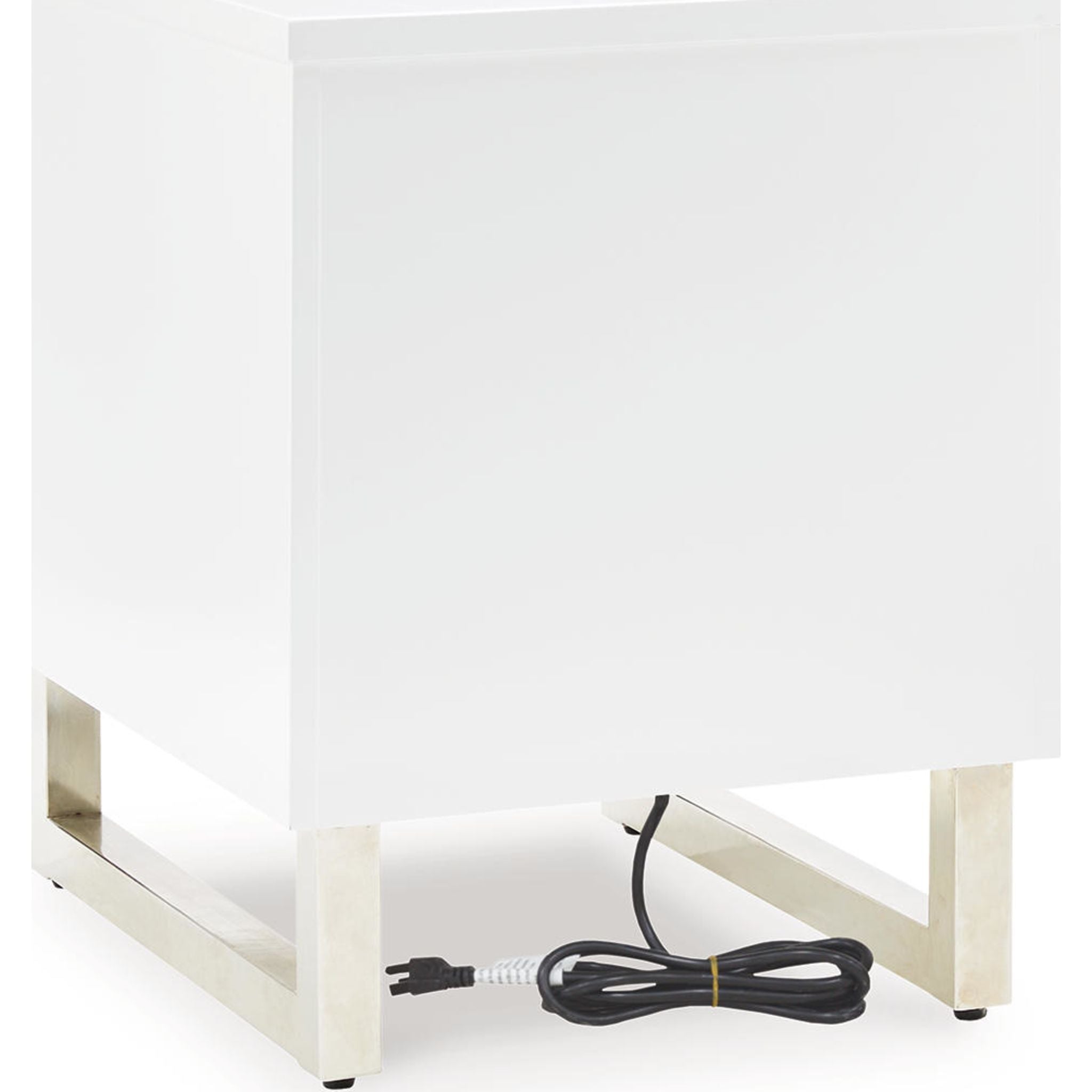 Table d'appoint Gardoni Chairside - Blanc/Noir